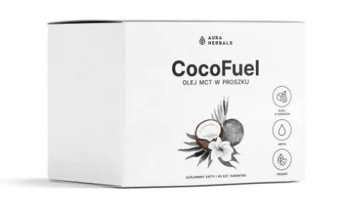 Aura Herbals AURA HERBALS CocoFuel - Olej MCT proszek w saszetkach (30 szt.)