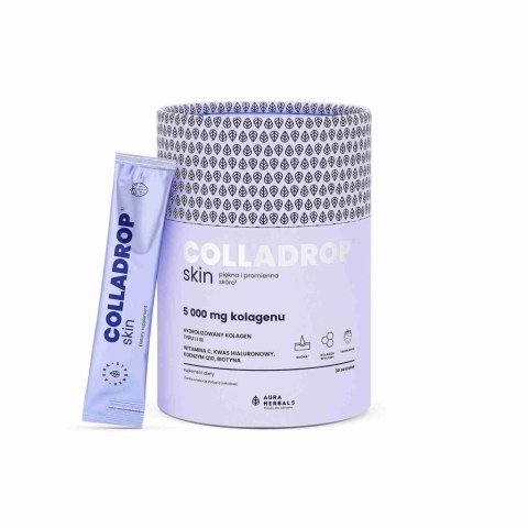 Aura Herbals AURA HERBALS Colladrop® Skin, kolagen 5000 mg, saszetki (30 szt.)