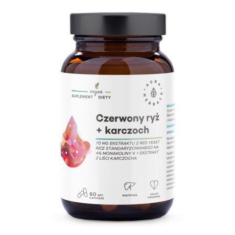 Aura Herbals AURA HERBALS Czerwony ryż + Karczoch (60 kaps.)