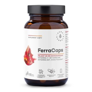 Aura Herbals AURA HERBALS FerraCaps Żelazo 30 mg (60 kaps.)