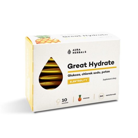 Aura Herbals AURA HERBALS Great Hydrate - Elektrolity - smak ananasowy (10 szt.)
