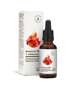Aura Herbals AURA HERBALS Koenzym Q10 + witamina E - w kroplach (30 ml)