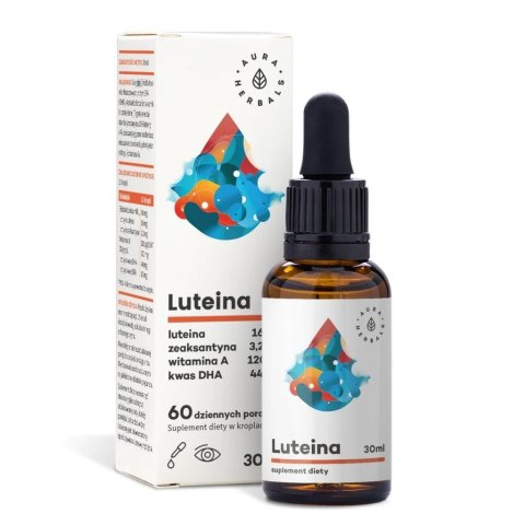 Aura Herbals AURA HERBALS Luteina + Witamina A + DHA + Zeaksantyna (30 ml)
