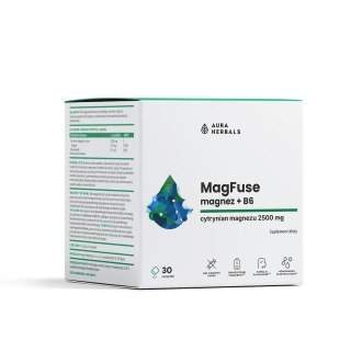 Aura Herbals AURA HERBALS MagFuse: magnez + B6 (30 szt.)