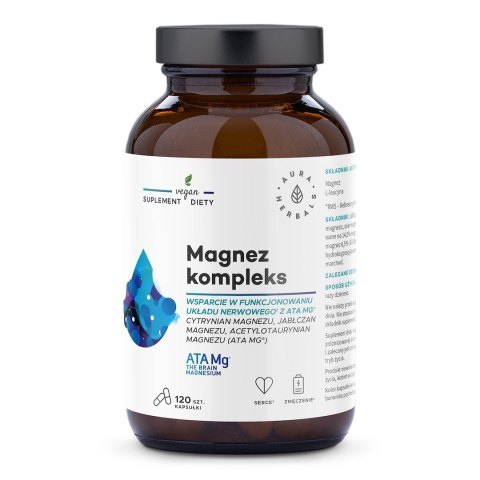 Aura Herbals AURA HERBALS Magnez Kompleks ATA Mg (120 kaps.)