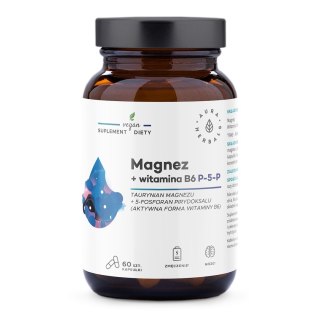 Aura Herbals AURA HERBALS Magnez + Witamina B6 (60 kaps.)