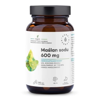 Aura Herbals AURA HERBALS Maślan sodu 600 mg mikrokapsułkowany (90 kaps.)