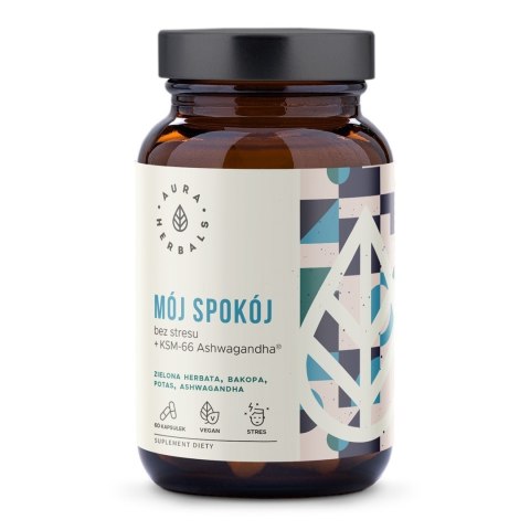 Aura Herbals AURA HERBALS Mój spokój bez stresu z Ashwagandhą (60 kaps.)