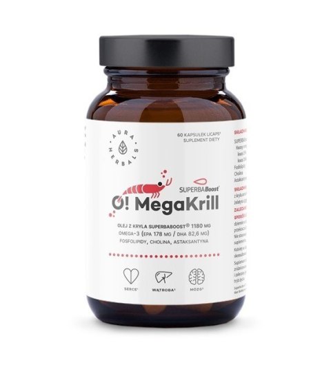 Aura Herbals AURA HERBALS O! MegaKrill - olej z kryla 1180 mg (60 kaps.)