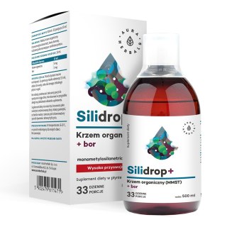 Aura Herbals AURA HERBALS Silidrop+ Krzem + Kwas Borowy (500 ml)