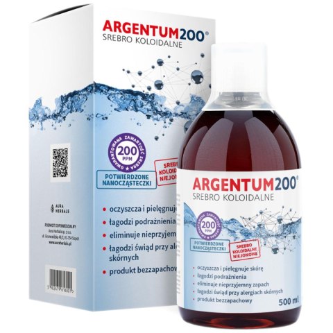 Aura Herbals AURA HERBALS Tonik Argentum200 (200 ppm) Srebro Koloidalne (500 ml)