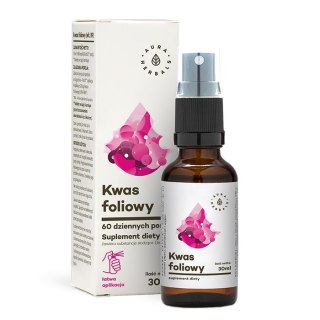 Aura Herbals AURA HERBALS Witamina B9 Forte (Kwas foliowy) - Suplement diety w aerozolu (30 ml)