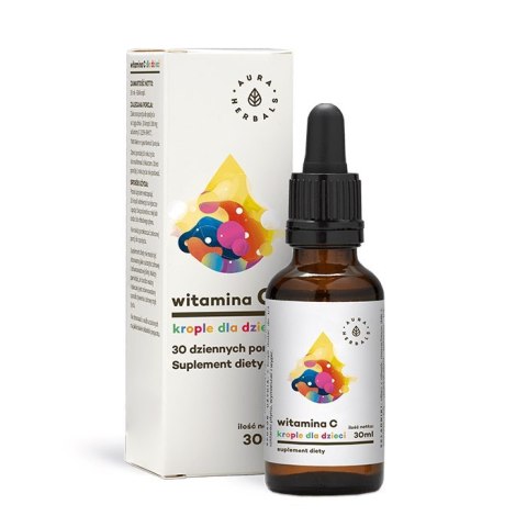 Aura Herbals AURA HERBALS Witamina C Dla Dzieci 100 mg - krople (30 ml)
