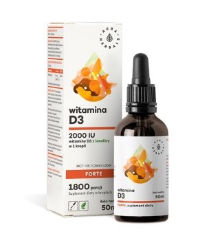 Aura Herbals AURA HERBALS Witamina D3 Forte w kroplach (50 ml)