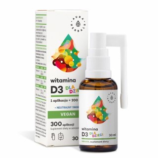 Aura Herbals AURA HERBALS Witamina D3 Vegan dla dzieci (30 ml)