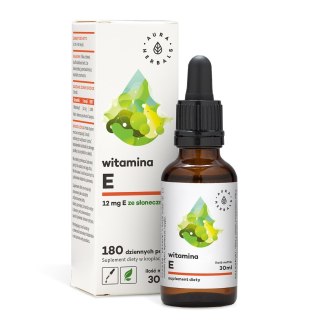Aura Herbals AURA HERBALS Witamina E - Suplement diety w kroplach (30 ml)