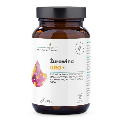 Aura Herbals AURA HERBALS Żurawina Uro+ (60 kaps.)