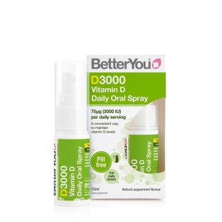 BetterYou BETTERYOU D3000 Vitamin D Daily Oral Spray (15 ml)