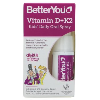 BetterYou BETTERYOU Vitamin D+K2 Kids - Witamina D3 + K2 dla dzieci w sprayu (15 ml)