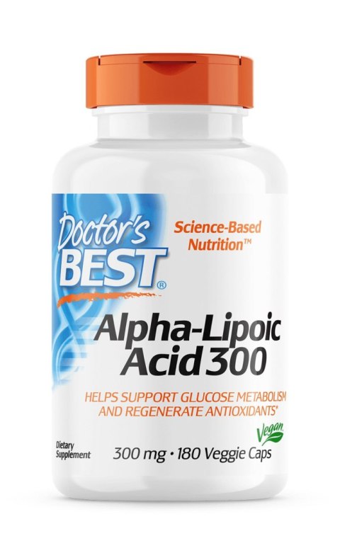 Doctor's Best DOCTOR'S BEST ALA - kwas alfa liponowy 300 mg (180 kaps.)