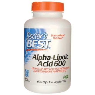 Doctor's Best DOCTOR'S BEST ALA - kwas alfa liponowy 600 mg (180 kaps.)
