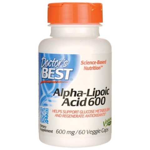 Doctor's Best DOCTOR'S BEST ALA - kwas alfa liponowy 600 mg (60 kaps.)