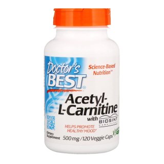 Doctor's Best DOCTOR'S BEST Acetyl L-Karnityna HCI 500 mg (120 kaps.)