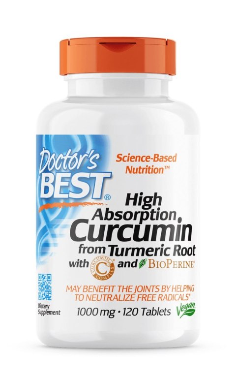 Doctor's Best DOCTOR'S BEST Curcumin C3 Complex with Bioperine (120 tabl.)