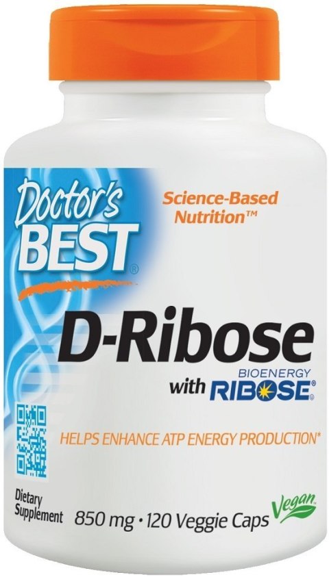 Doctor's Best DOCTOR'S BEST D-Ribose - D-Ryboza 850 mg (120 kaps.)