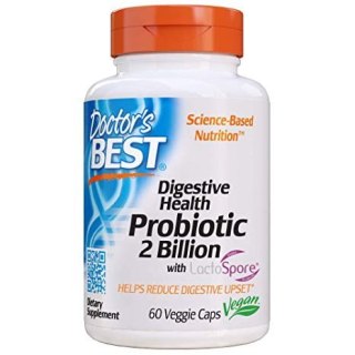 Doctor's Best DOCTOR'S BEST Digestive Health Probiotic with LactoSpore - Probiotyk 2 miliardy CFU (60 kaps.)
