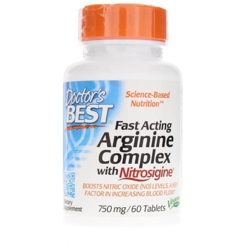 Doctor's Best DOCTOR'S BEST Fast Acting Arginine Complex with Nitrosigine (60 tabl.)