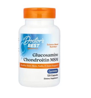 Doctor's Best DOCTOR'S BEST Glukozamina + Chondroityna + MSM (120 kaps.)