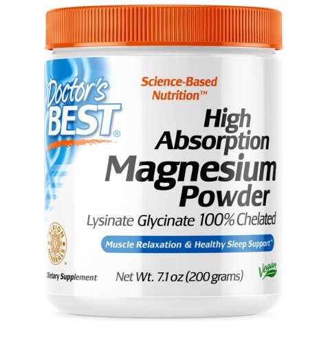 Doctor's Best DOCTOR'S BEST High Absorption Magnesium Powder - Magnez (200 g)