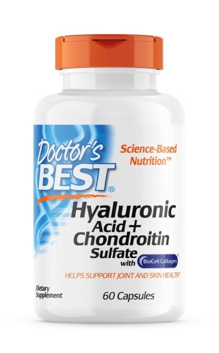 Doctor's Best DOCTOR'S BEST Hyaluronic Acid + Chondroitin Sulfate with BioCell Collagen (60 kaps.)