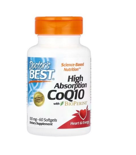 Doctor's Best DOCTOR'S BEST Koenzym Q10 100 mg i Piperyna BioPerine (60 kaps.)