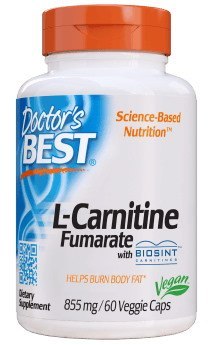 Doctor's Best DOCTOR'S BEST L-Carnitine Fumarate - Fumaran L-Karnityny 855 mg (60 kaps.)