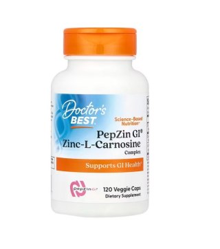 Doctor's Best DOCTOR'S BEST PepZin Gl - Cynk + L-Karnozyna (120 kaps.)