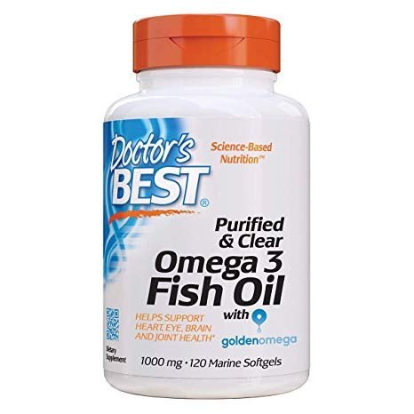 Doctor's Best DOCTOR'S BEST Purified & Clear Omega 3 Fish Oil 1000 mg (120 kaps.)