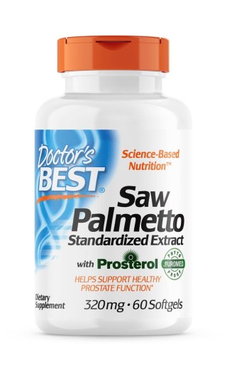 Doctor's Best DOCTOR'S BEST Saw Palmetto Berries - Palma Sabalowa - standaryzowany ekstrakt (60 kaps.)