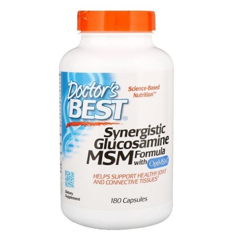 Doctor's Best DOCTOR'S BEST Synergistic Glucosamine MSM Formula with OptiMSM (180 kaps.)