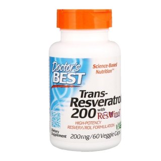 Doctor's Best DOCTOR'S BEST Trans-Resveratrol 200 mg + Polifenole 80 mg (60 kaps.)