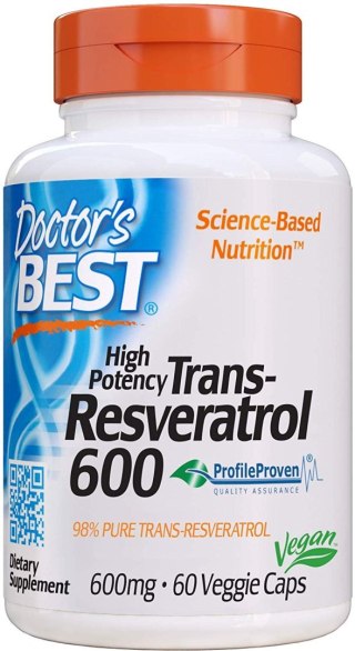 Doctor's Best DOCTOR'S BEST Trans-Resveratrol 600 mg (60 kaps.)