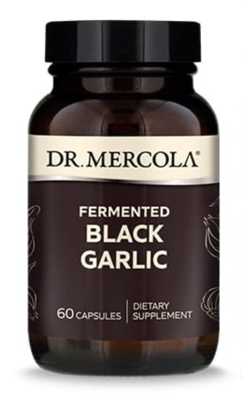 Dr. Mercola DR. MERCOLA Fermented Black Garlic - Fermentowany Czarny Czosnek (60 kaps.)