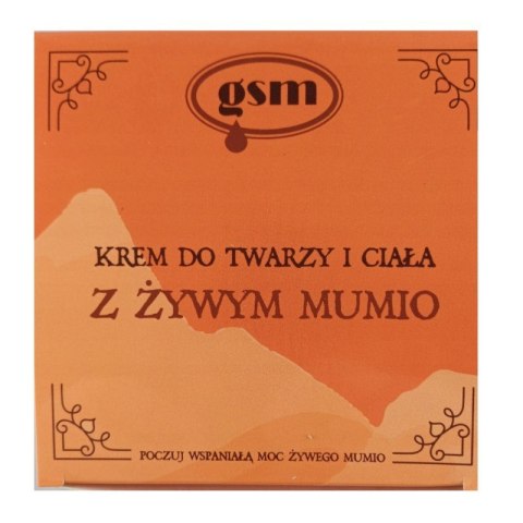 GSM GSM MUMIO Krem do Twarzy i Ciała z Żywym Mumio (200 ml)