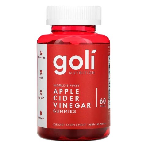 Goli Nutrition GOLI NUTRITION Apple Cider Vinegar Gummies - Ocet jabłkowy (60 żelek)