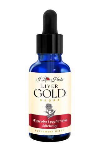 I Love Herbs I LOVE HERRBS - LIVER Gold Drops WĄTROBA I PĘCHERZYK ŻÓŁCIOWY (50 ml)