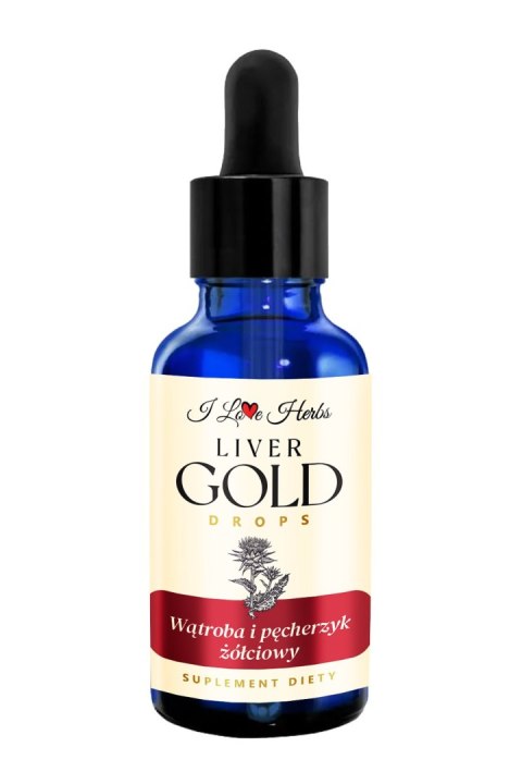 I Love Herbs I LOVE HERRBS - LIVER Gold Drops WĄTROBA I PĘCHERZYK ŻÓŁCIOWY (50 ml)