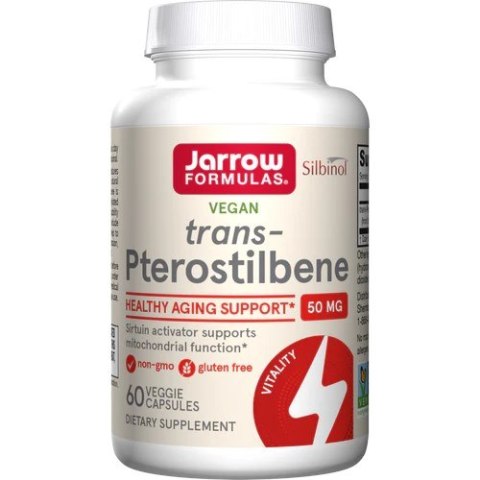 Jarrow Formulas JARROW FORMULAS Dimetylo Resweratrol - Trans-Pterostilbeny (60 kaps.)
