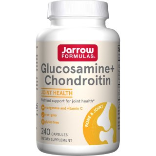 Jarrow Formulas JARROW FORMULAS Glucosamine + Chondroitin - Glukozamina z Chondroityną (240 kaps.)