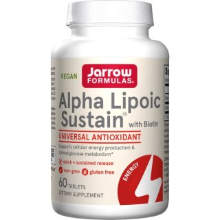 Jarrow Formulas JARROW FORMULAS Kwas Alfa Liponowy i Biotyna (120 tabl.)